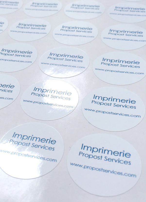 Stickers ronds - Imprimerie Propost Services à Rouen