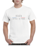 T-shirt mixte "Rouen Capitale du monde" - Imprimerie Propost Services à Rouen